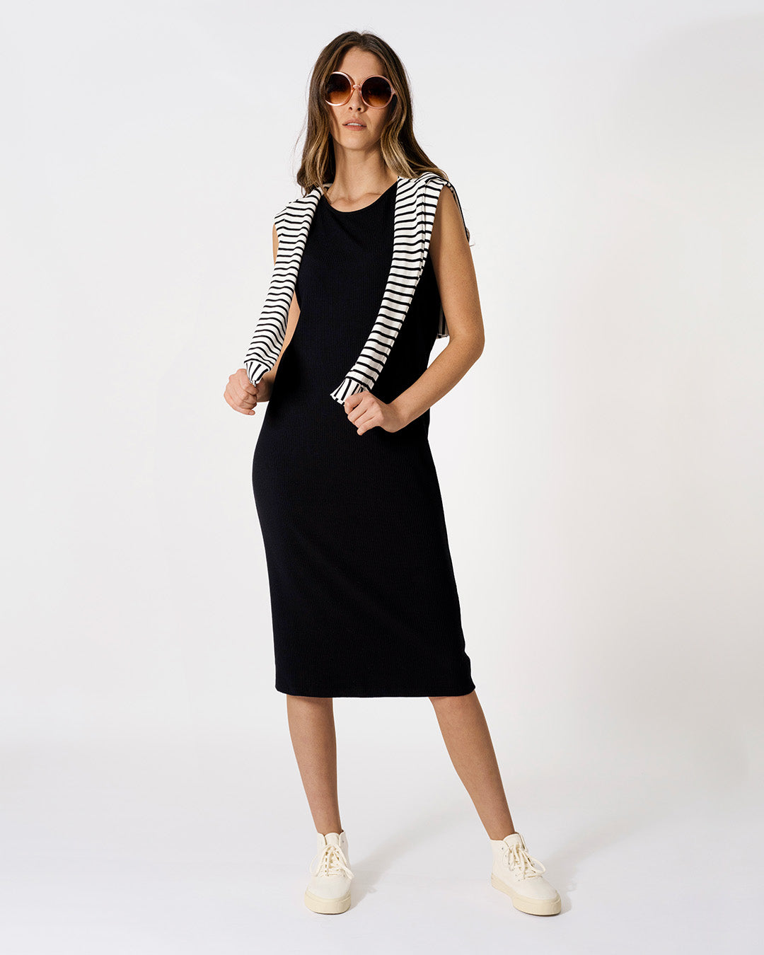 Rib Tank Dress Black | Ribbed | Midi | Crewneck | Sleeveless | Fitted Lacson Ravello Rib Tank Dress Black | Ribbed | Midi | Crewneck | Sleeveless | Fitted Lacson Ravello