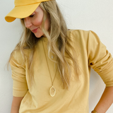 Women's Puff Sleeve Sweatshirt | Yellow | Boatneck | Long Sleeve | Soft Cotton Bamboo