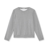 Women's Puff Sleeve Sweatshirt | Heather Gray | Boatneck | Long Sleeve | Soft Cotton Bamboo