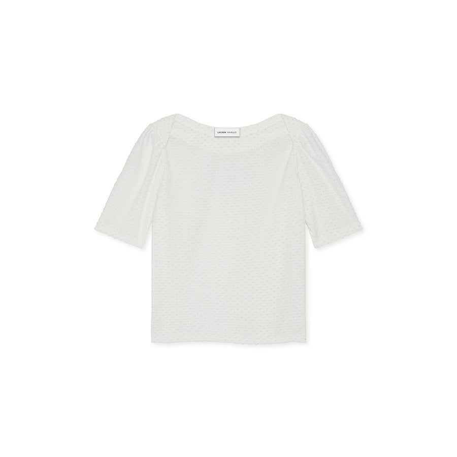 White Shirt | White tees shirt | women's white dot tee