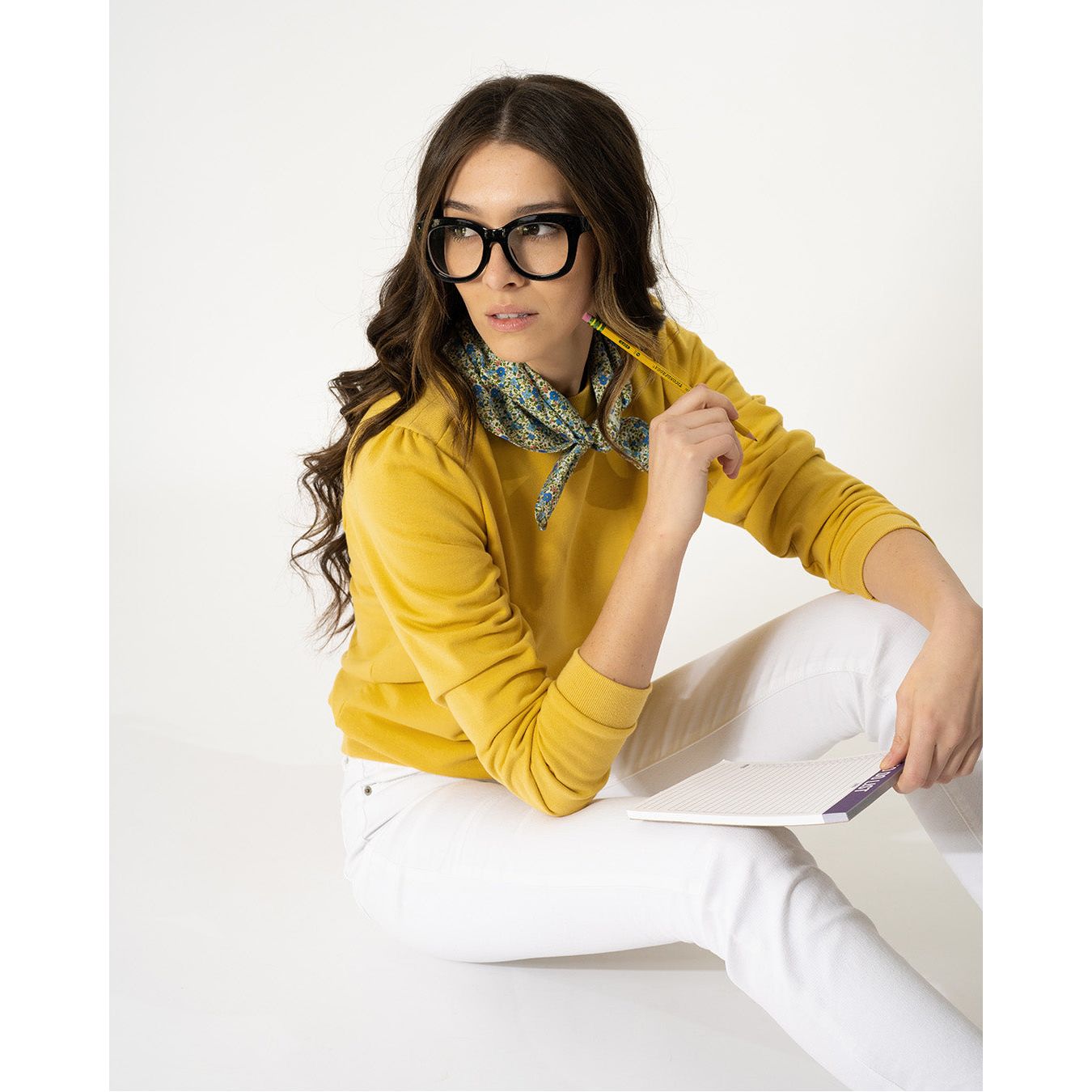 Yellow gold sweatshirt top