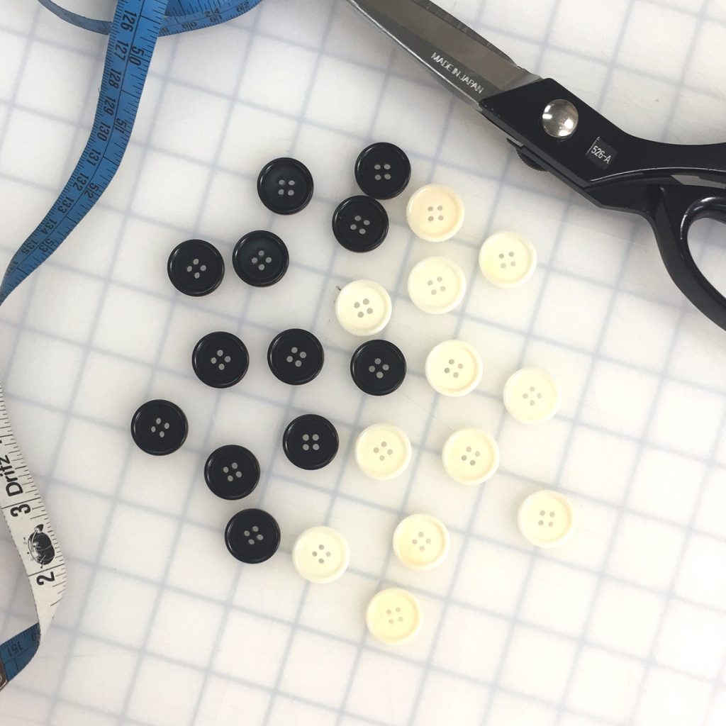 Corozo buttons used on select Lacson Ravello button-front styles