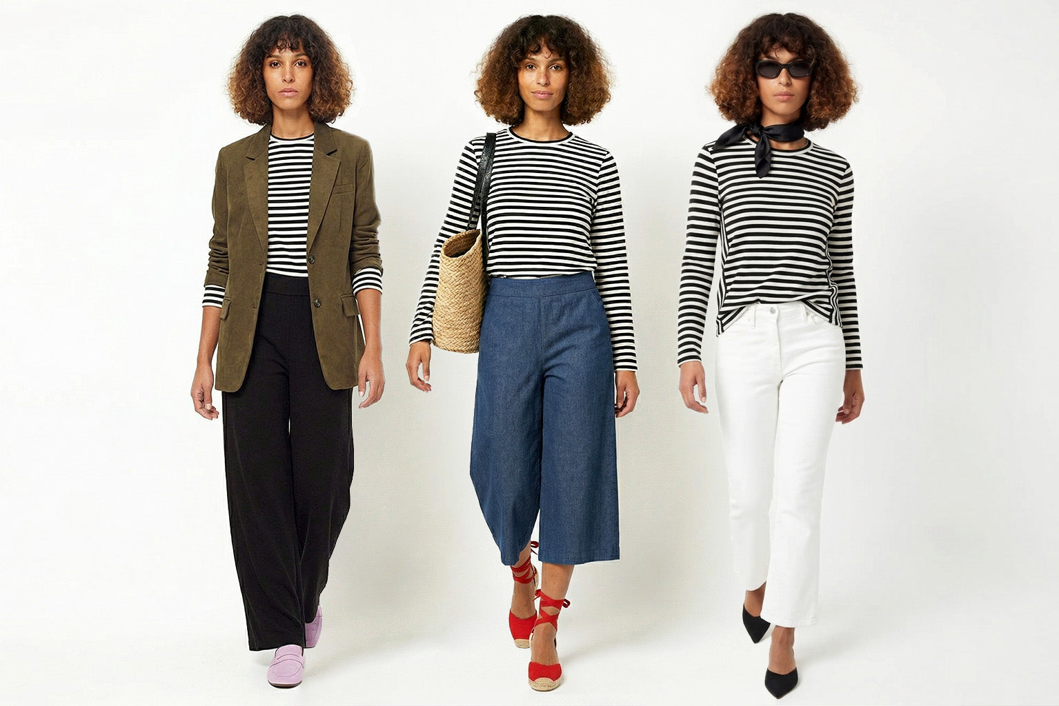 5 Days of Style Day 3 - Marinière Stripe Tee styling guide - sustainable women's clothing by Lacson Ravello