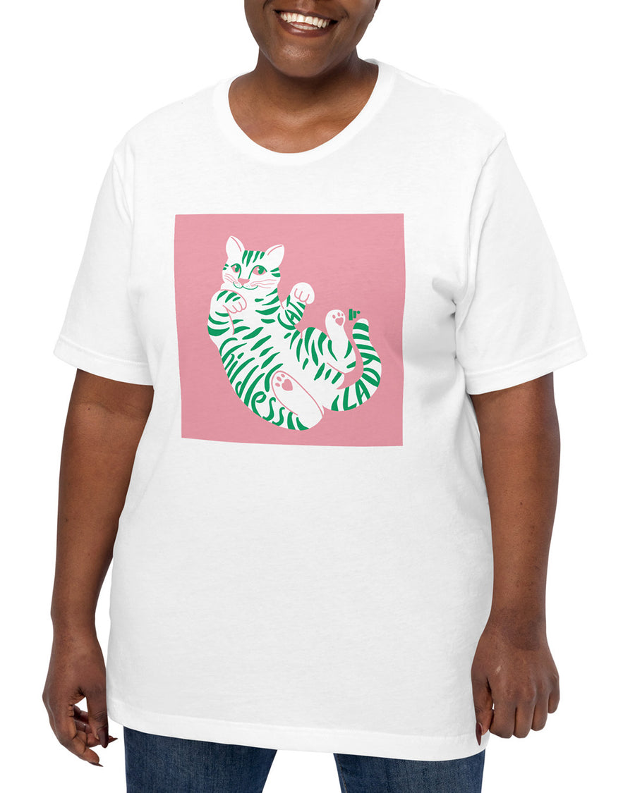 Childless Cat Lady Tee - Pink/Green | Kamala Harris Tee | Lacson Ravello