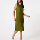 Camille Tank Dress - Olive