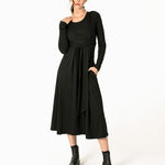 Tie front midi dress - Tie front maxi dress - Lacson Ravello