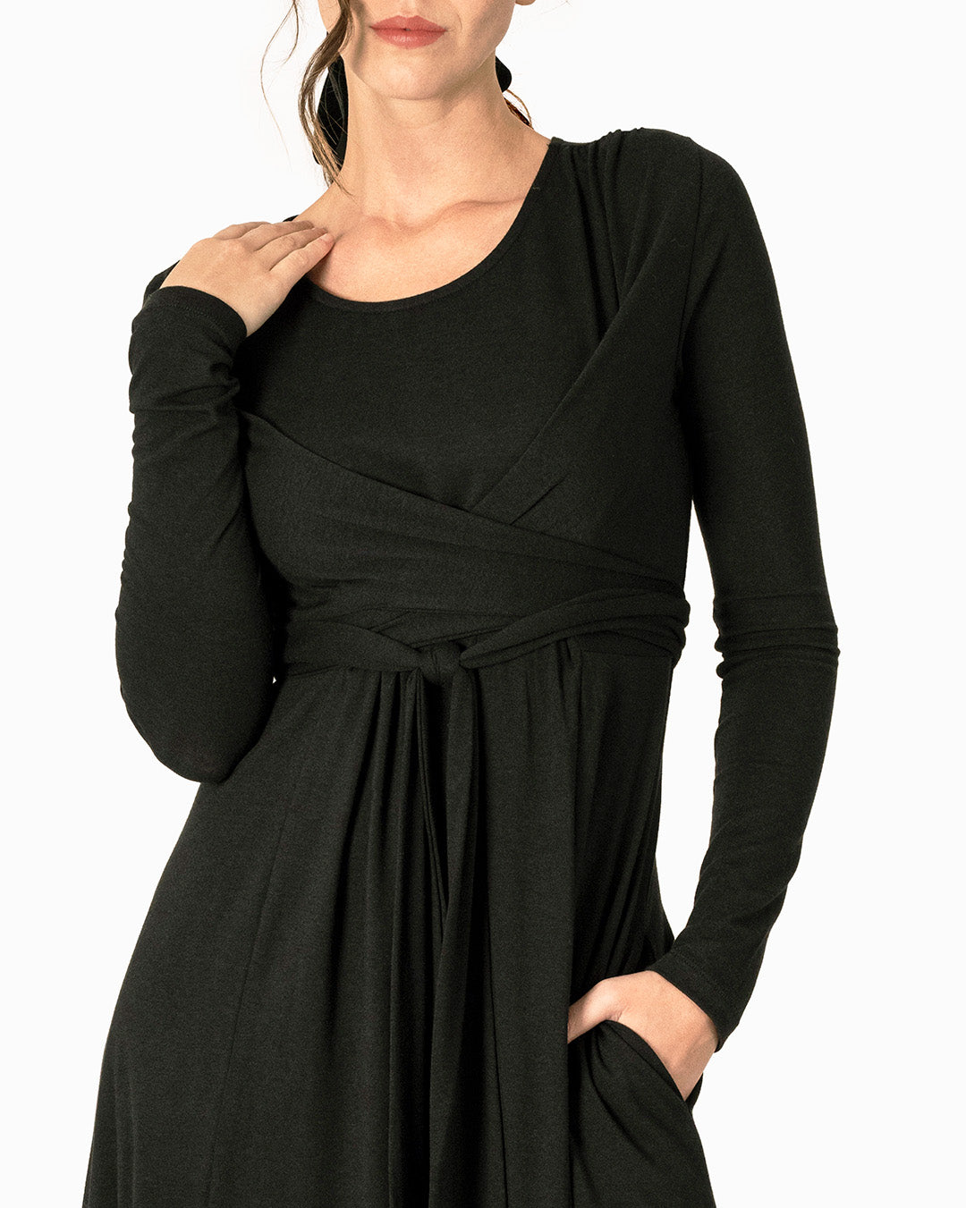 Tie front midi dress - Tie front maxi dress - Lacson Ravello