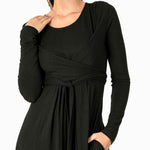 Tie front midi dress - Tie front maxi dress - Lacson Ravello