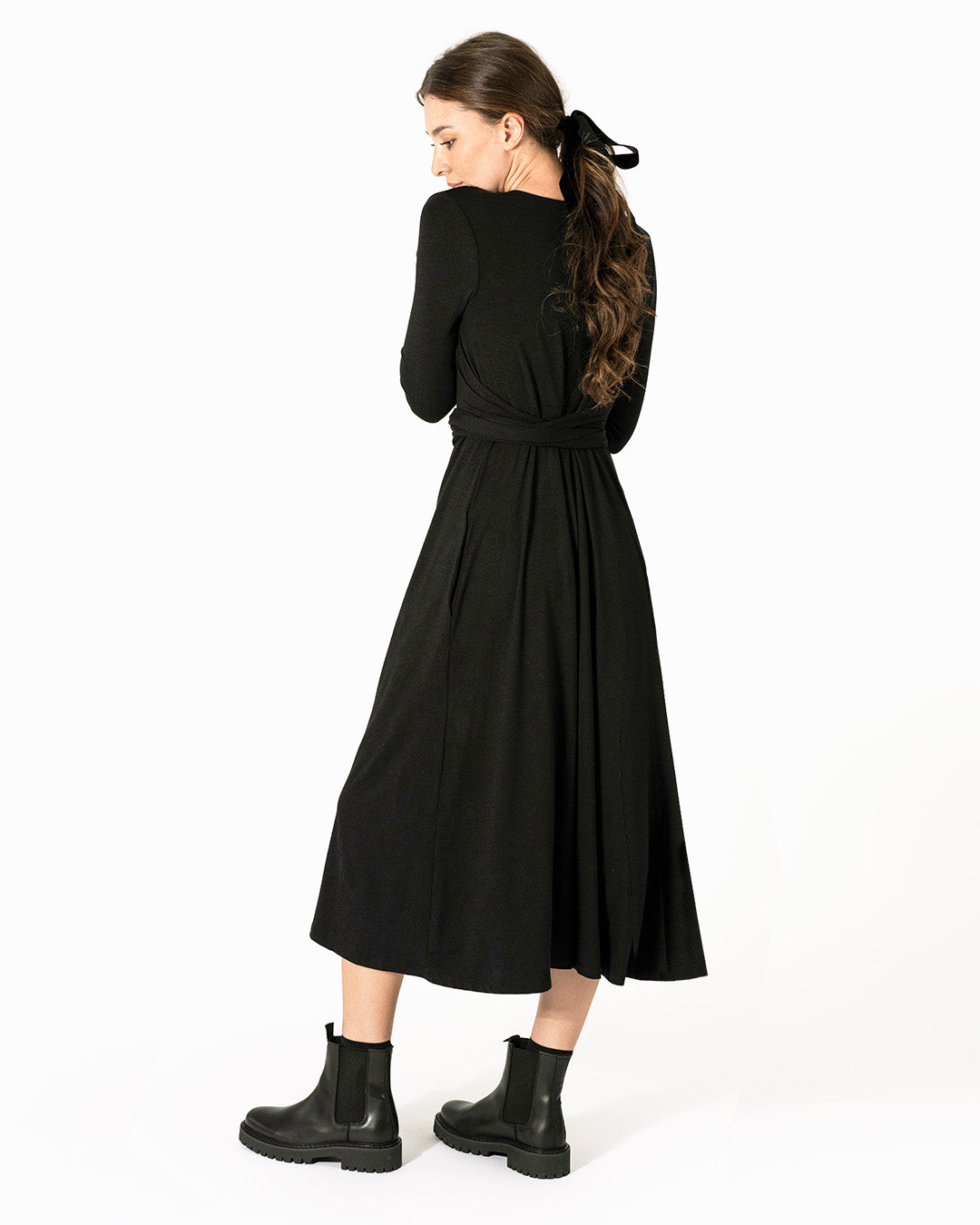 Tie front midi dress - Tie front maxi dress - Lacson Ravello