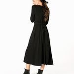Tie front midi dress - Tie front maxi dress - Lacson Ravello