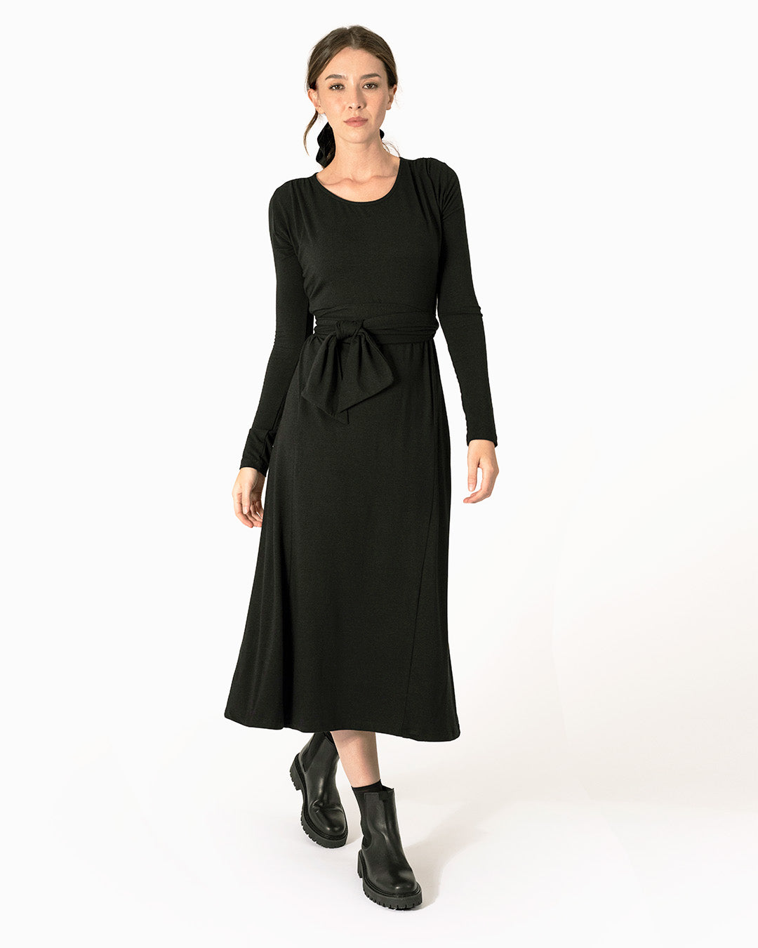 Tie front midi dress - Tie front maxi dress - Lacson Ravello