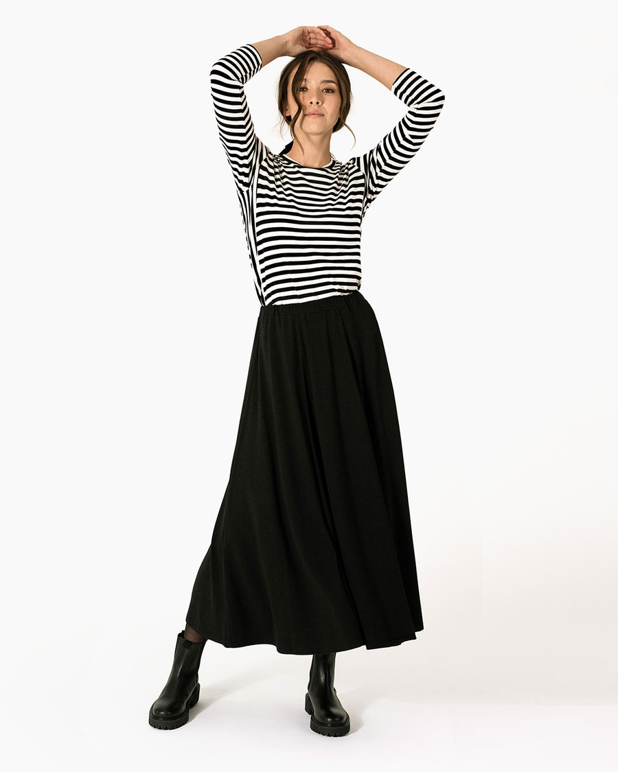 Midi skirt black - Midi skirt women - Lacson Ravello