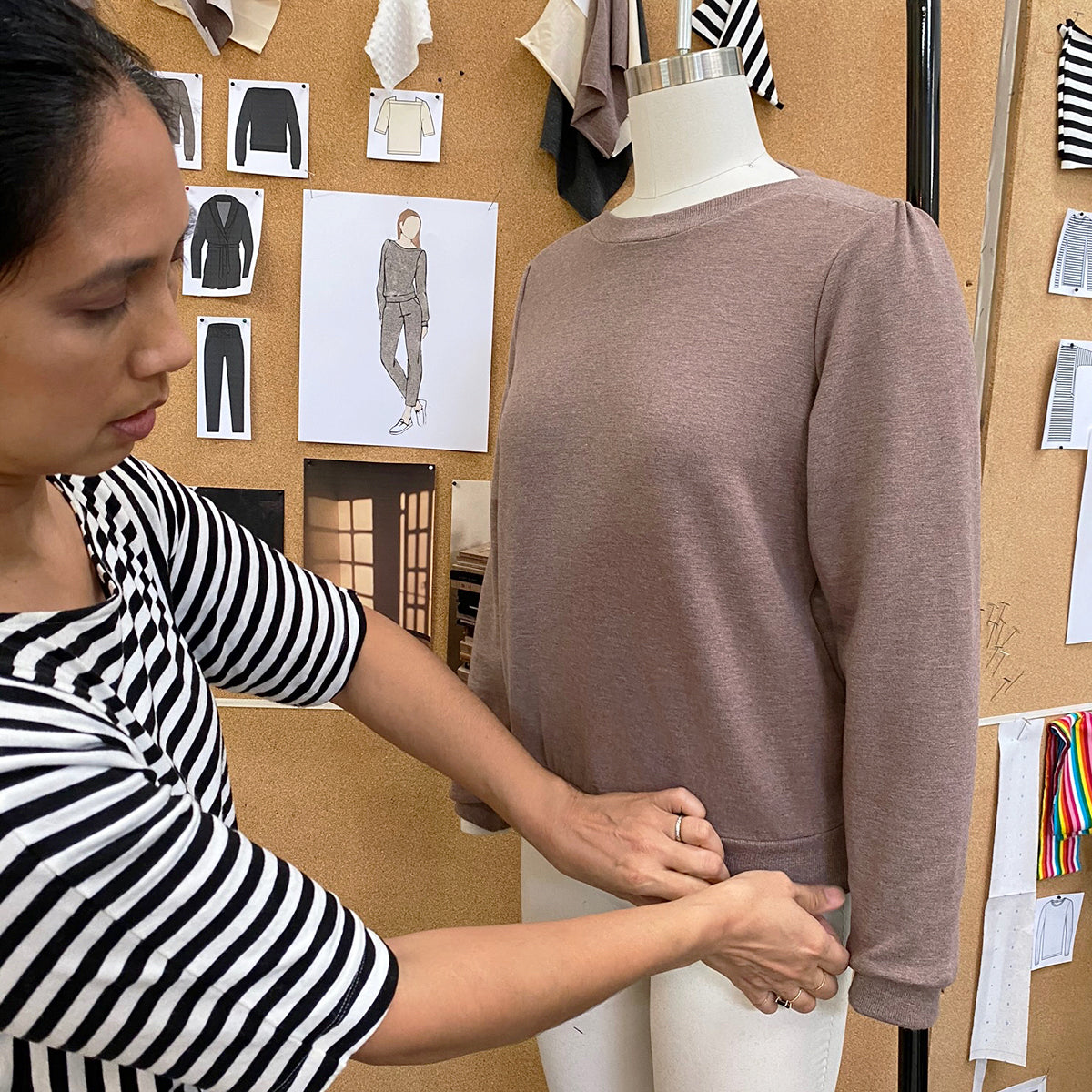Lacson Ravello | Kristina McConnico |Women's Sustainable Fashion | Tees, Tops, Dresses, Pants, Loungewear | Made in Oakland, San Francisco Bay Area, California, USA | BIPOC AAPI Woman-owned