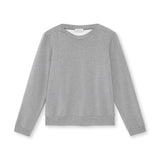 Women's Puff Sleeve Sweatshirt | Heather Gray | Boatneck | Long Sleeve | Soft Cotton Bamboo
